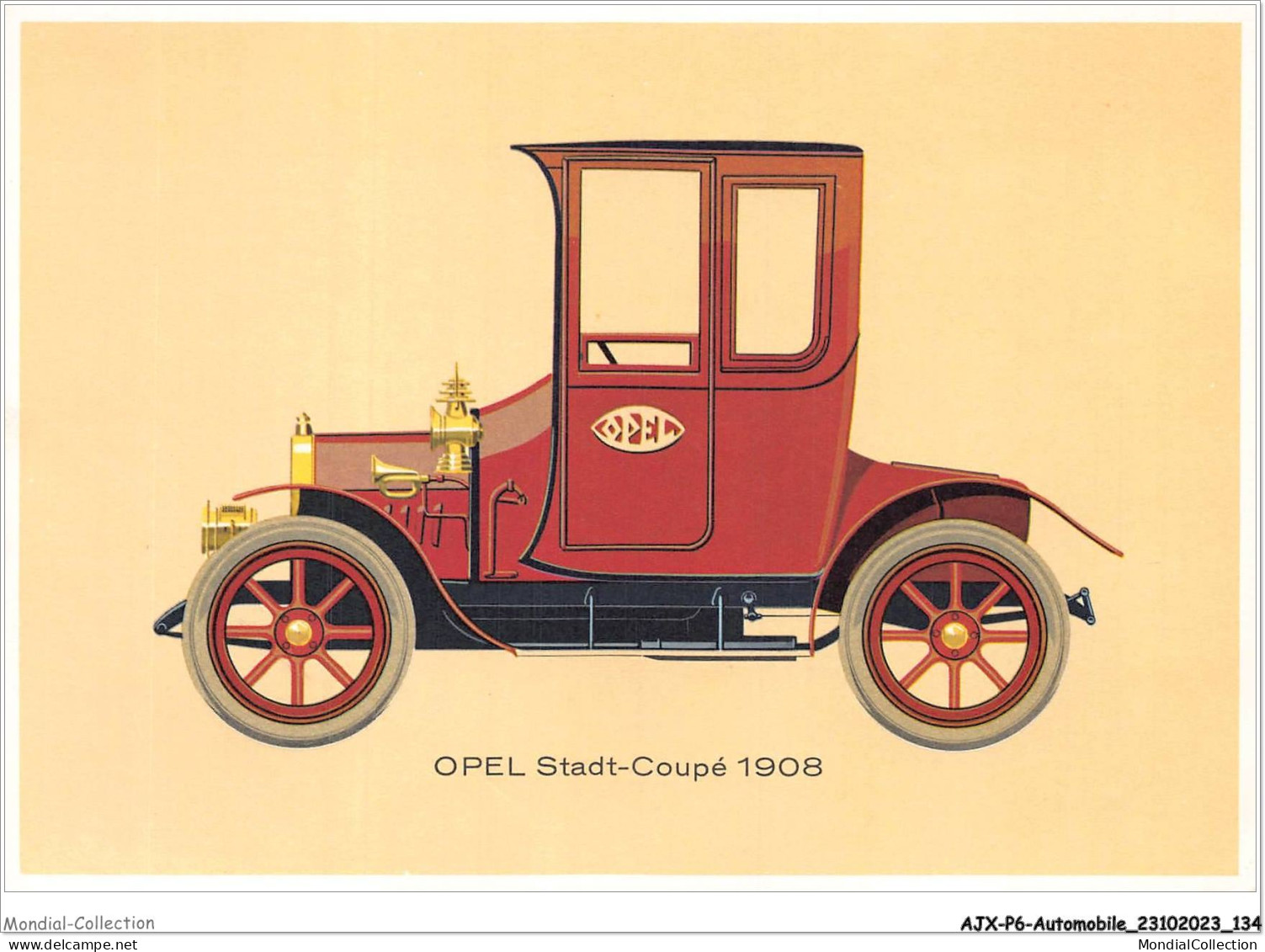 AJXP6-0641 - AUTOMOBILE - OPEL Stadt-coupe 1908 - Buses & Coaches