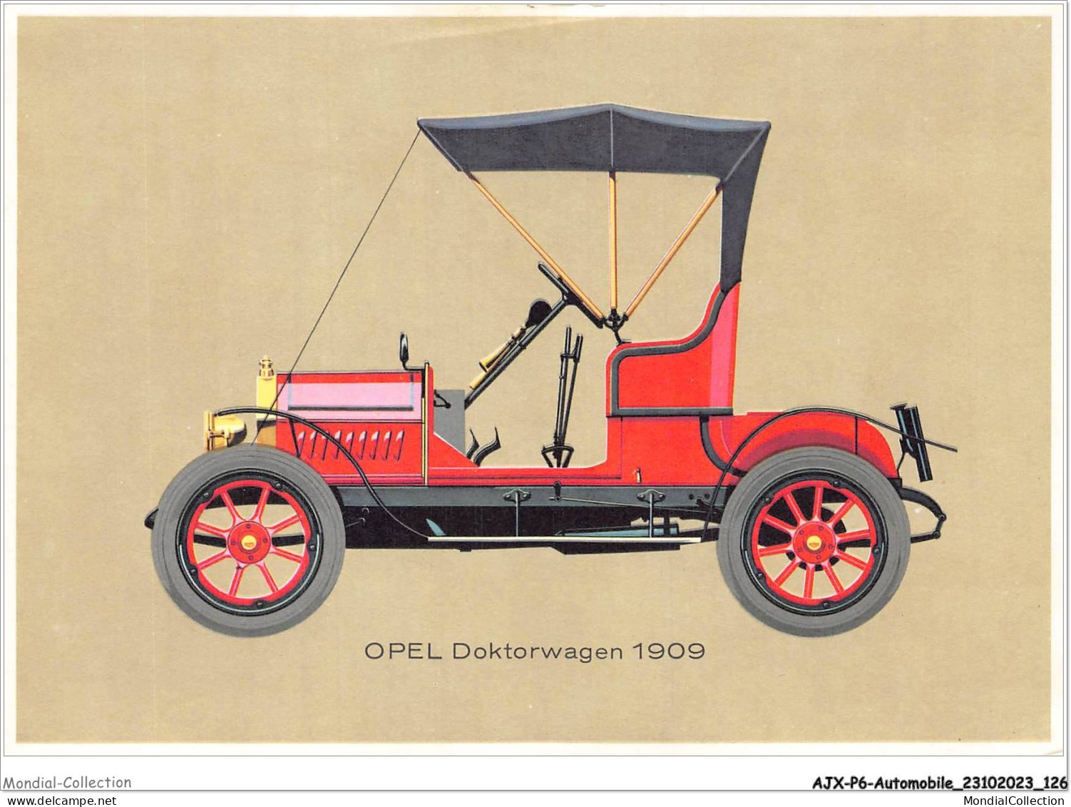 AJXP6-0637 - AUTOMOBILE - OPEL Doktorwagen 1909 - Busse & Reisebusse