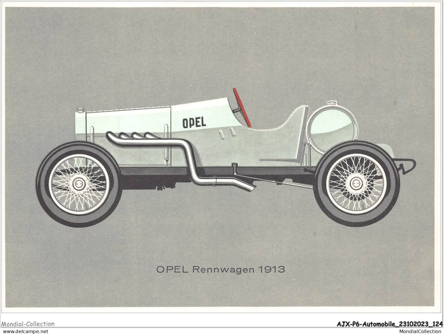 AJXP6-0636 - AUTOMOBILE - OPEL Rennwagen 1913 - Autobus & Pullman