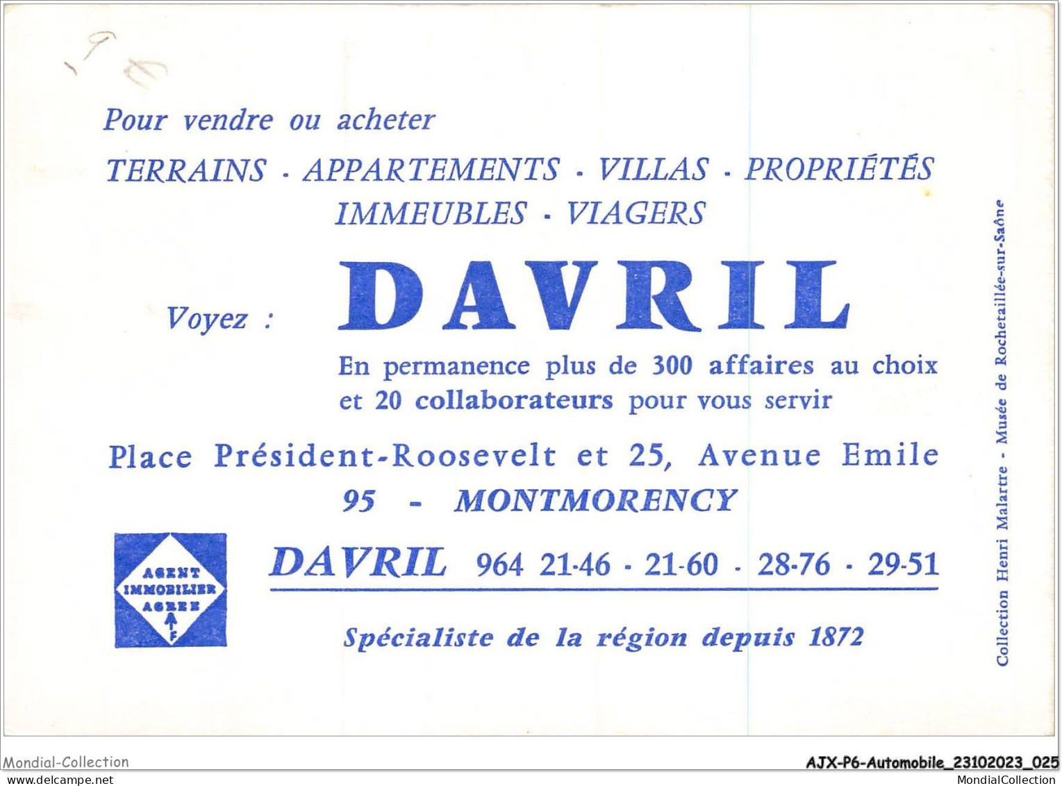 AJXP6-0586 - AUTOMOBILE - Pour Vendre Ou Acheter - TERRAINS - APPARTEMENTS - VILLAS - PROPRIETES - IMMEUBLES - VIAGERS - Bus & Autocars