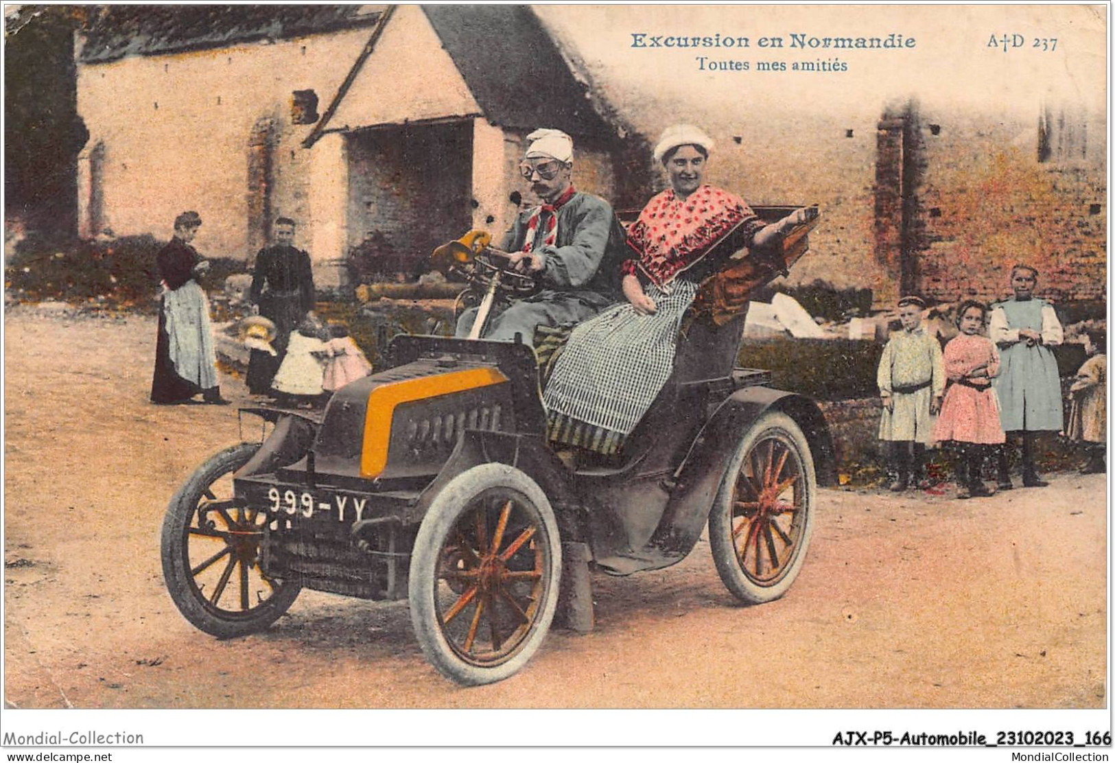 AJXP5-0562 - AUTOMOBILE - Excursuin En Normandie - Toutes Mes Amities TACOT - Buses & Coaches