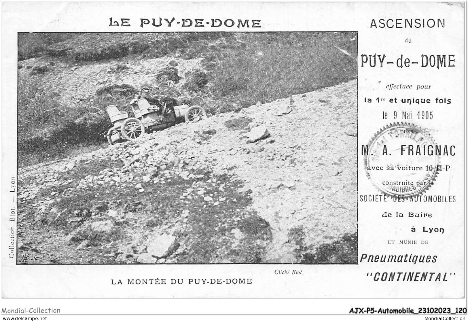 AJXP5-0539 - AUTOMOBILE - LE PUY-DE-DOME - La Montee Du PUY-DE-DOME - Autobus & Pullman