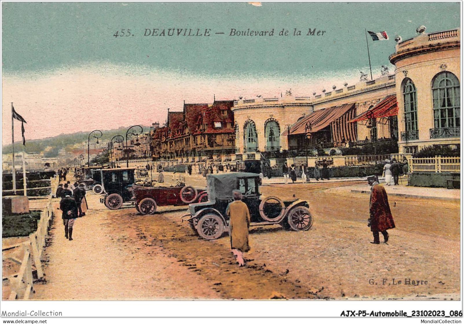 AJXP5-0522 - AUTOMOBILE - DEAUVILLE - Boulevard De La Mer - Busse & Reisebusse