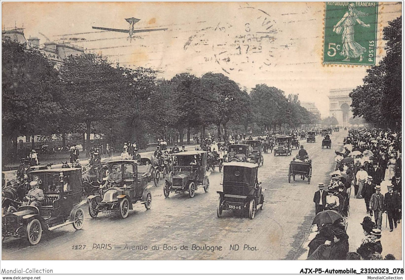 AJXP5-0518 - AUTOMOBILE - PARIS - Avenue Du Bois De Boulogne - Buses & Coaches