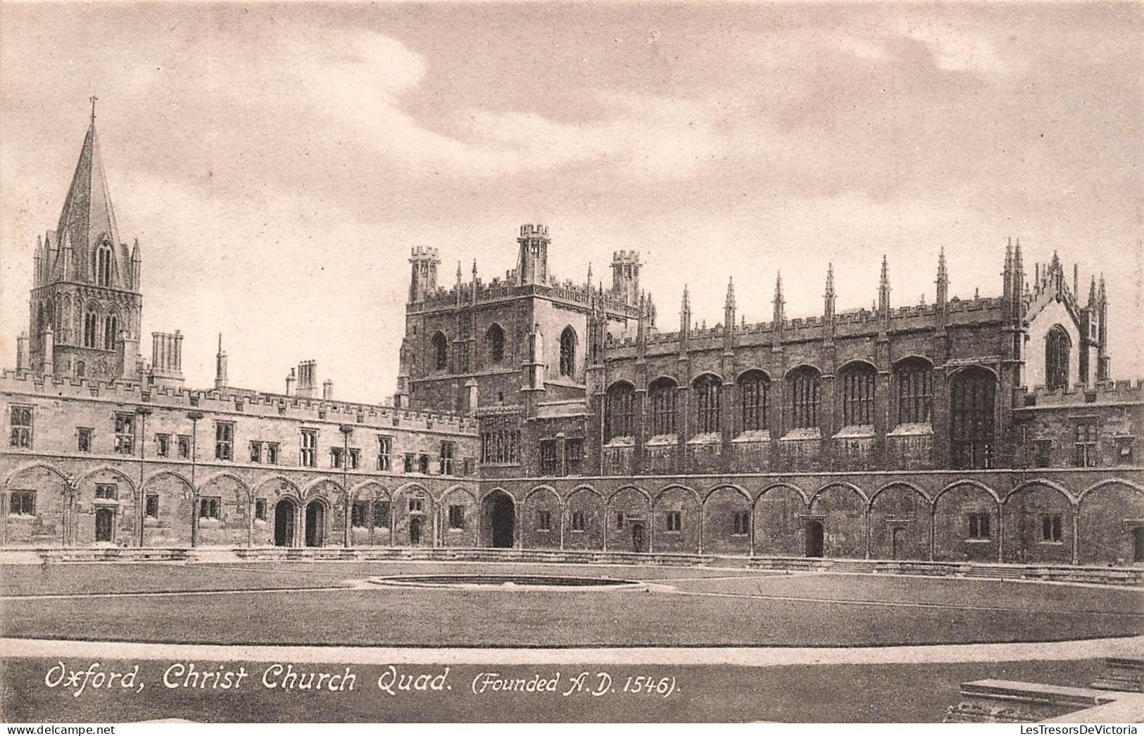 ROYAUME-UNI - Angleterre - Oxford - Christ Church Quad - Carte Postale Ancienne - Oxford
