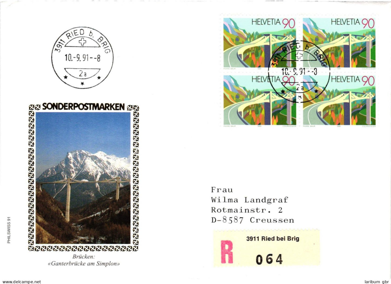 Schweiz 1453 Als Ersttagsbrief Als Mehrfachfrankatur #NP002 - Sonstige & Ohne Zuordnung