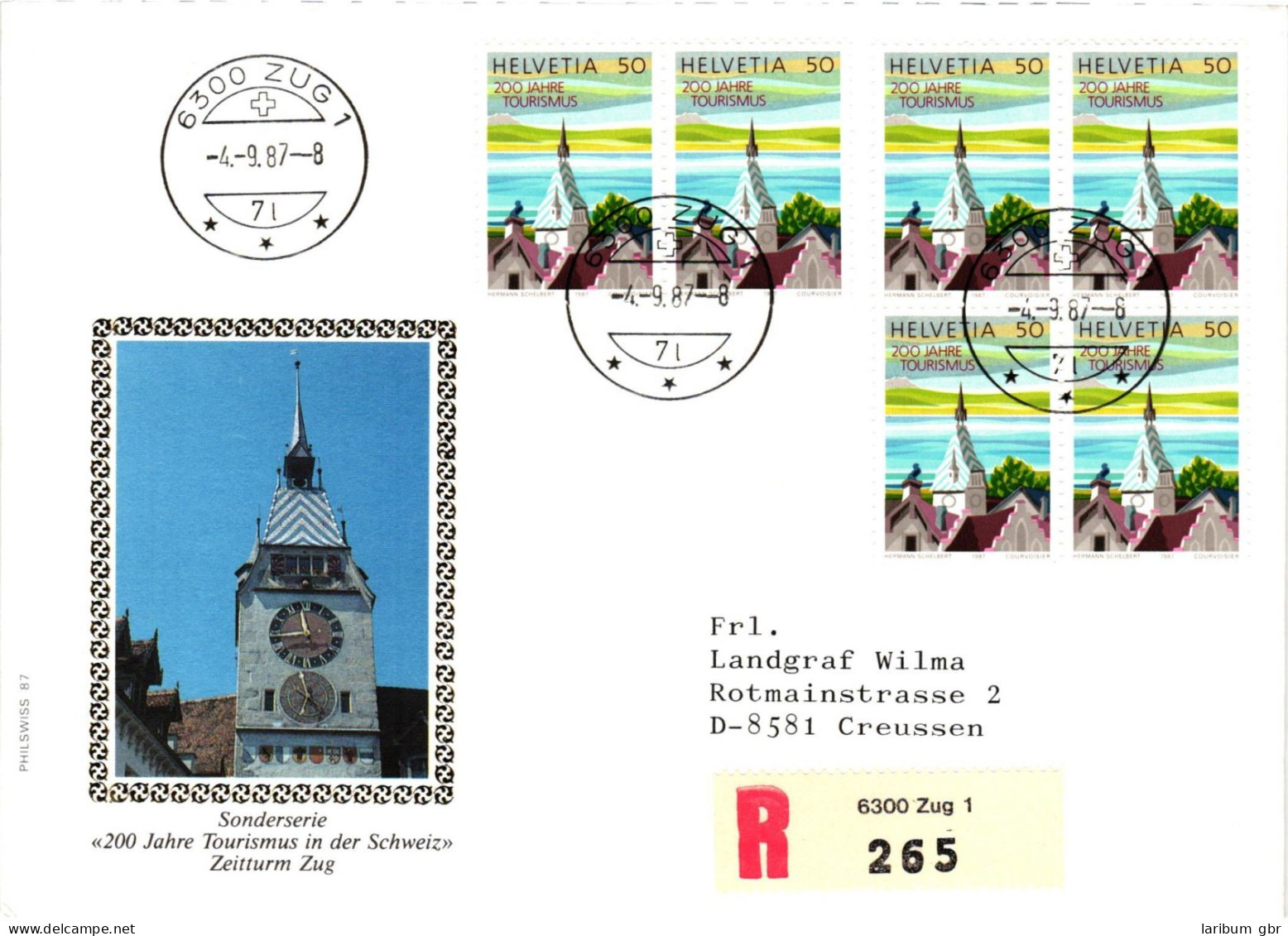 Schweiz 1354 Als Ersttagsbrief Als Mehrfachfrankatur #NP030 - Sonstige & Ohne Zuordnung