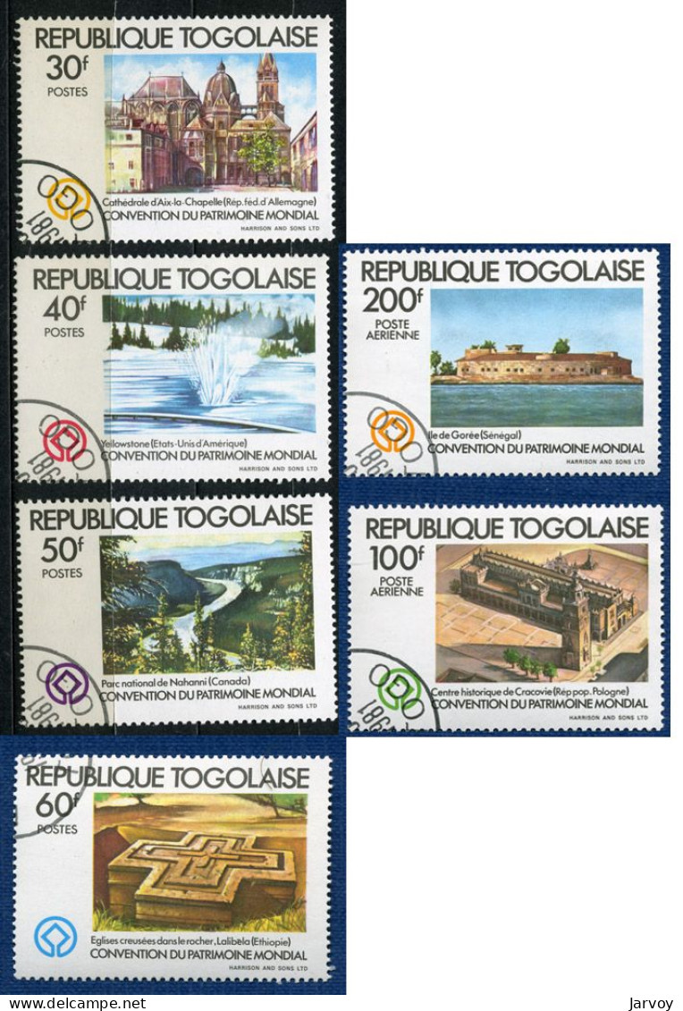 Togo 1980, 1981: 2 Séries Complètes: Noêl. Cathédrales Et églises D'Europe, Et Convention Du Patrimoine Mondial (o) - Togo (1960-...)