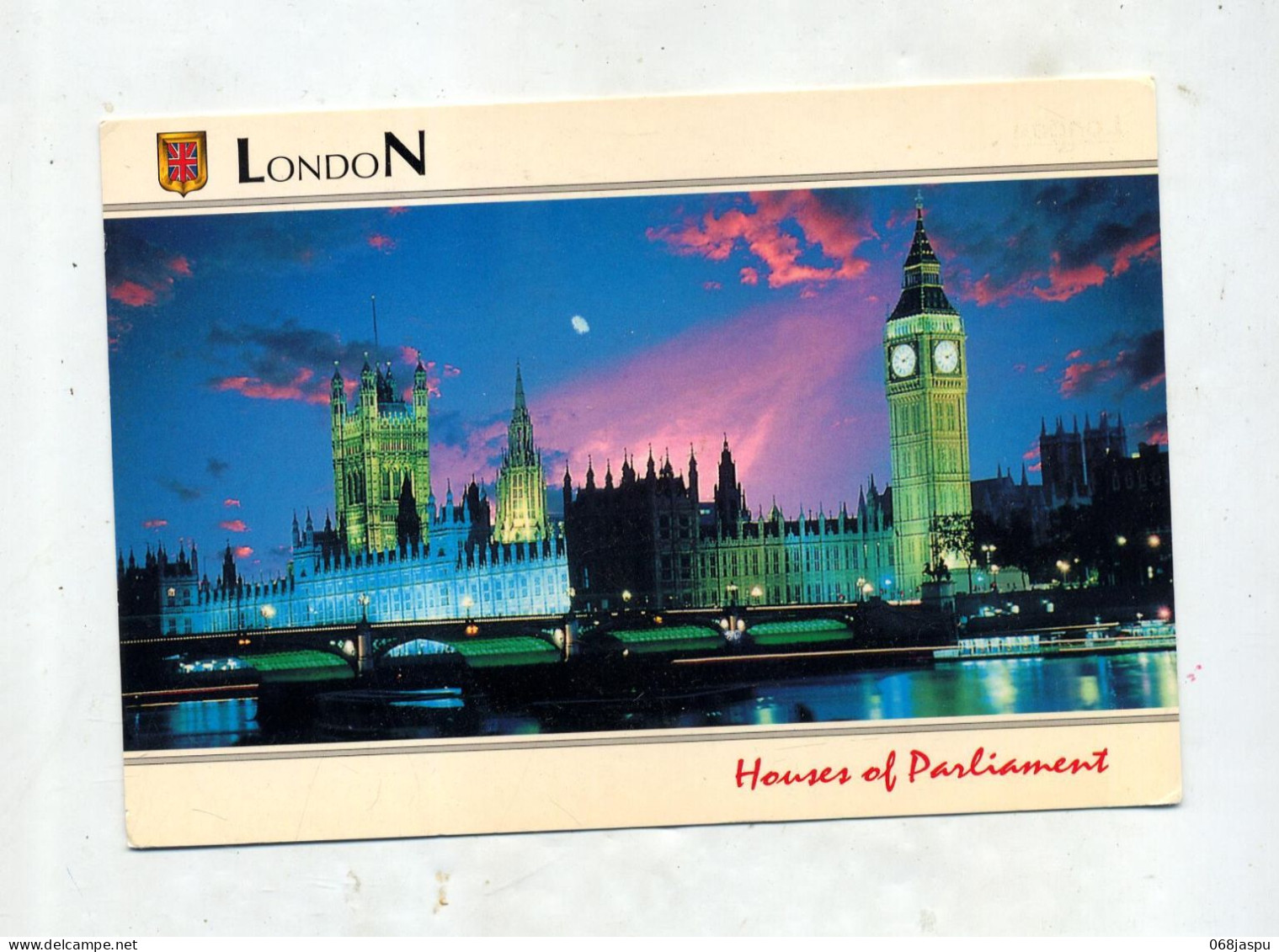 Carte Londres Parlement Flamme Muette - Houses Of Parliament
