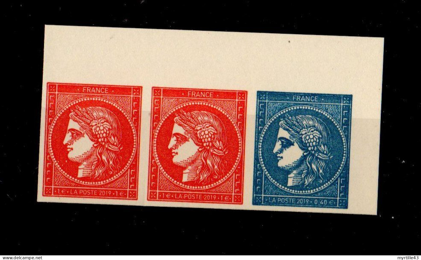 2019 : Bande De 3 Timbres 1ex N° 5361C Et 2 Ex 5361D Neufs Issus Du Feuillet N° F5361A - Ungebraucht