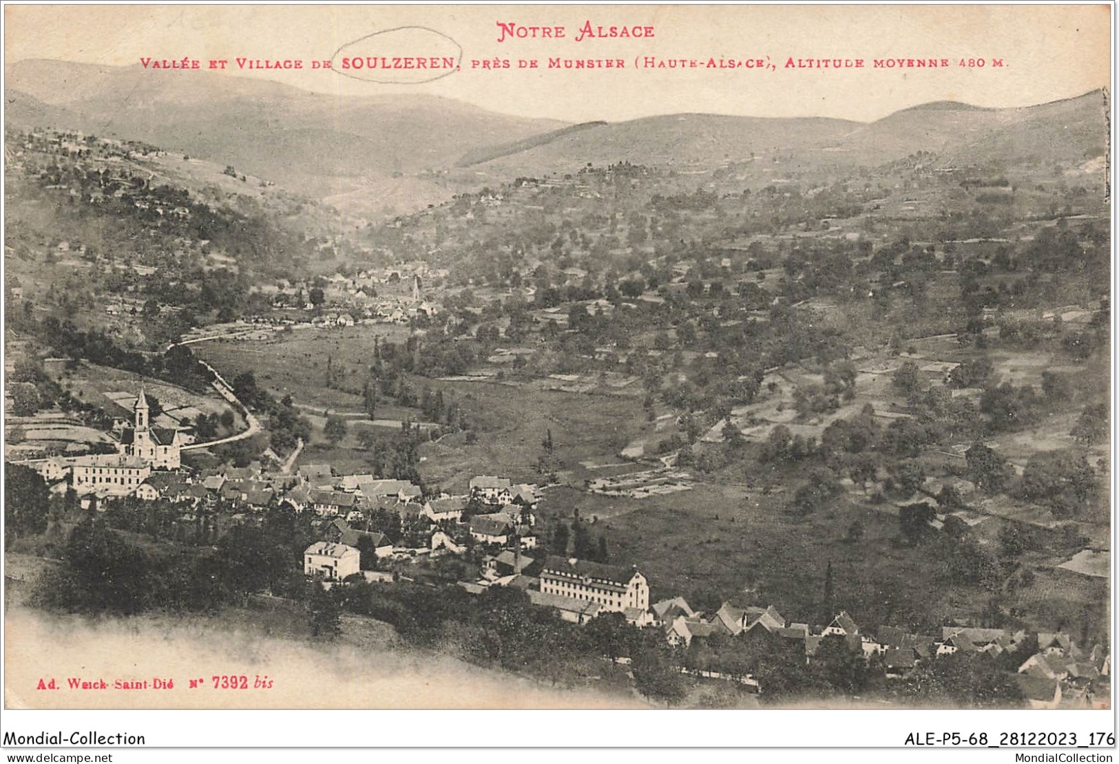 ALE1P5-68-0489 - Notre Alsace - Vallée Et Village De - SOULZEREN - Près De Munster - Haute-alsace - Soultz