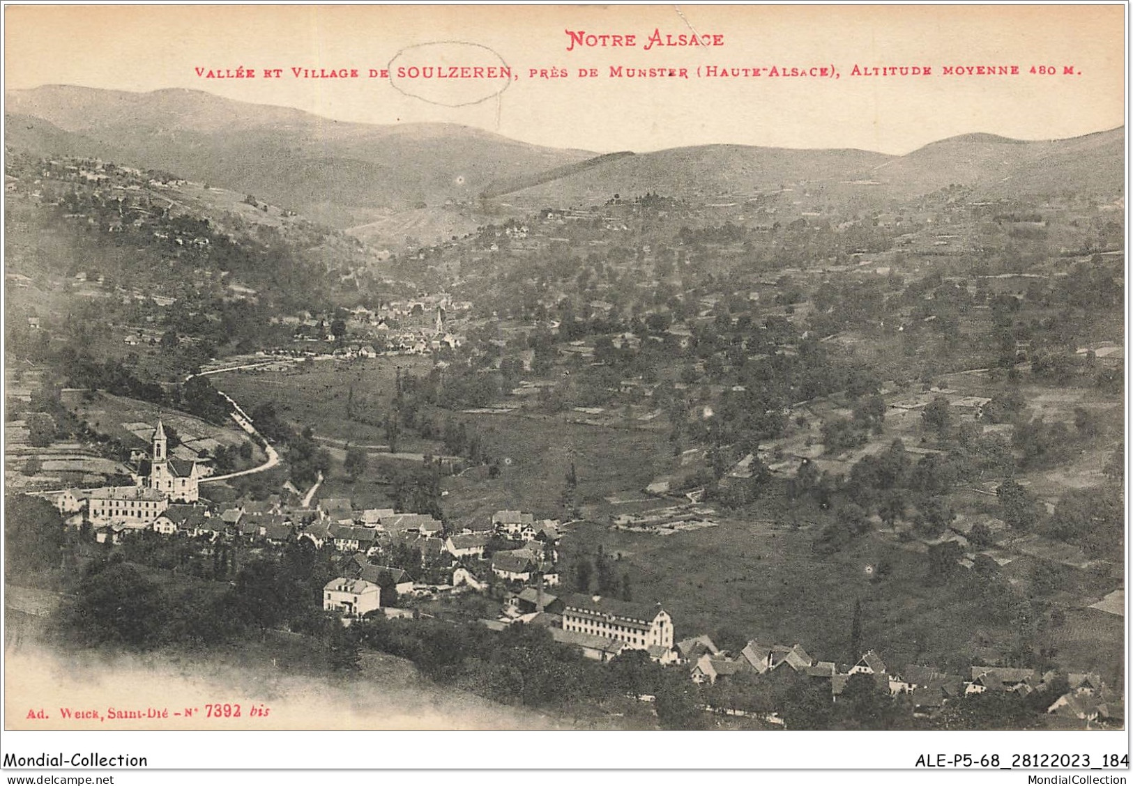 ALE1P5-68-0493 - Notre Alsace - Vallée Et Village De - SOULZEREN - Près De Munster - Haute-alsace - Soultz