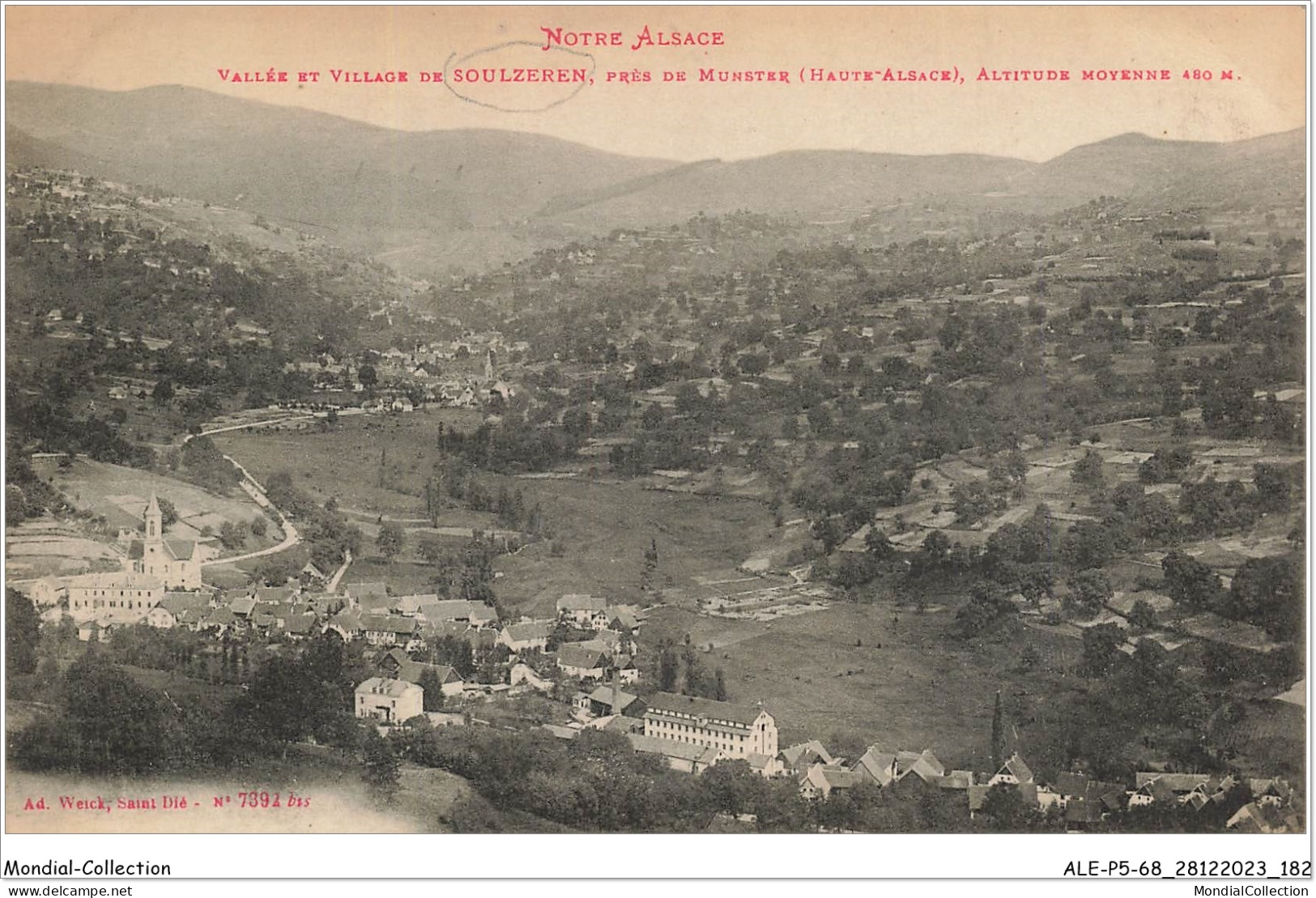 ALE1P5-68-0492 - Notre Alsace - Vallée Et Village De - SOULZEREN - Près De Munster - Haute-alsace - Soultz
