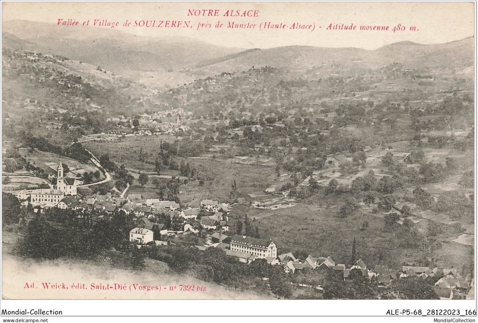 ALE1P5-68-0484 - Notre Alsace - Vallée Et Village De - SOULZEREN - Près De Munster - Haute-alsace - Soultz