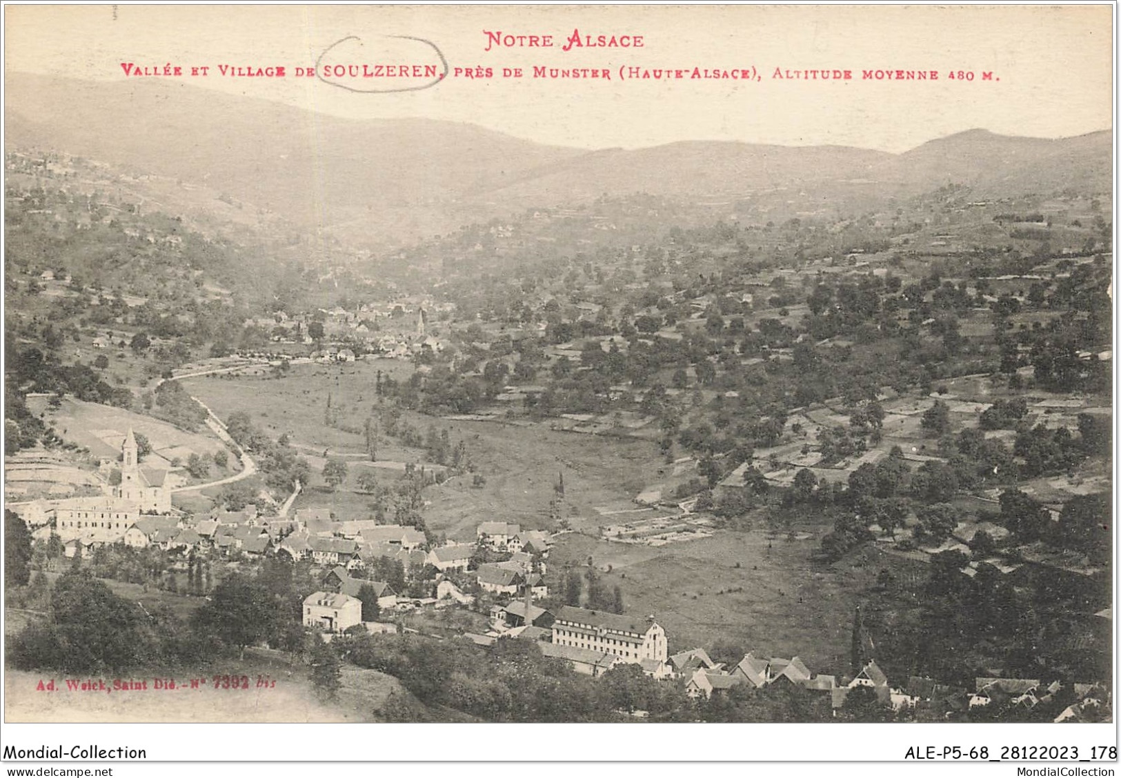 ALE1P5-68-0490 - Notre Alsace - Vallée Et Village De - SOULZEREN - Près De Munster - Haute-alsace - Soultz