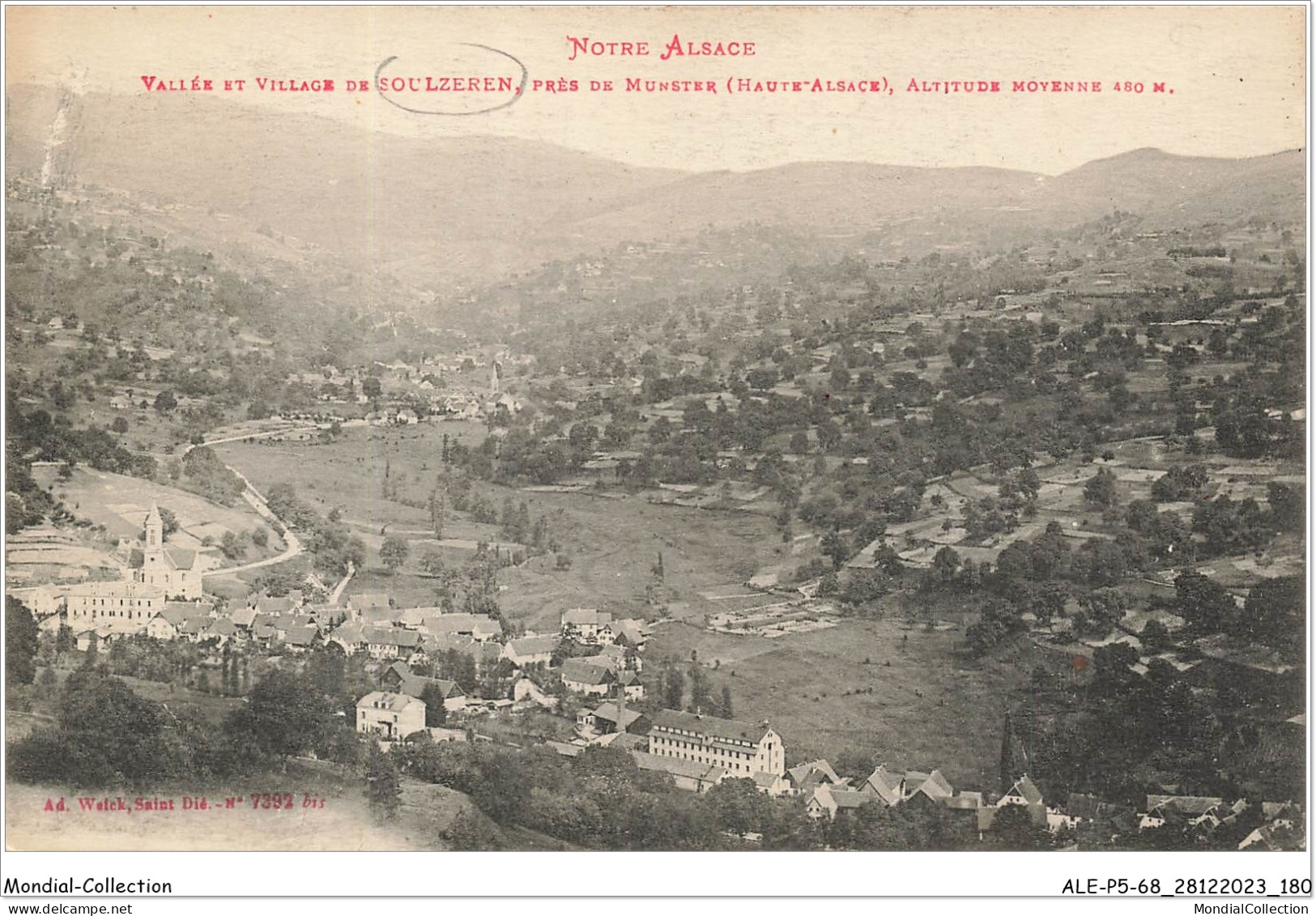 ALE1P5-68-0491 - Notre Alsace - Vallée Et Village De - SOULZEREN - Près De Munster - Haute-alsace - Soultz