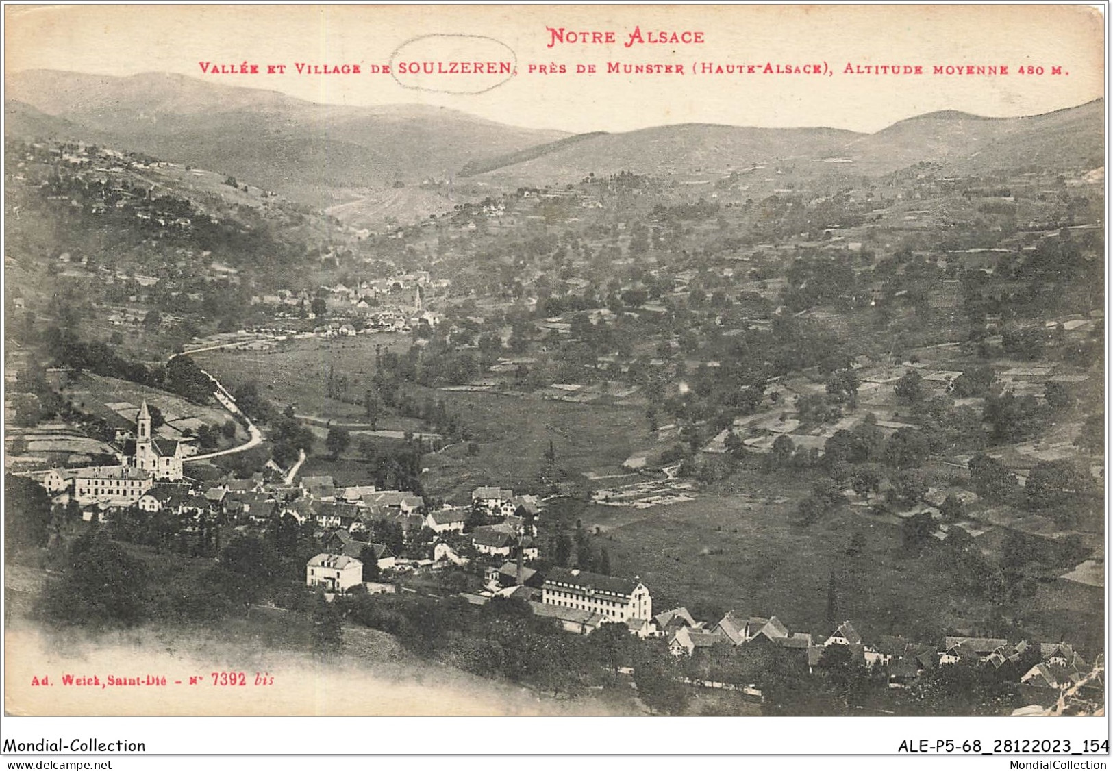 ALE1P5-68-0478 - Notre Alsace - Vallée Et Village De - SOULZEREN - Près De Munster - Haute-alsace - Soultz