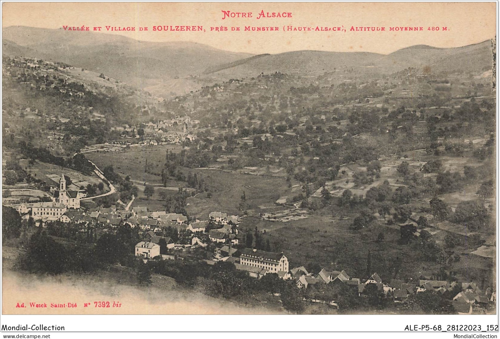 ALE1P5-68-0477 - Notre Alsace - Vallée Et Village De - SOULZEREN - Près De Munster - Haute-alsace - Soultz