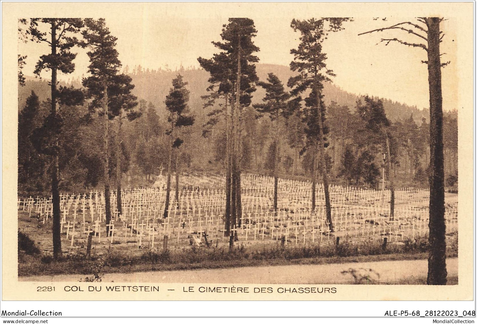 ALE1P5-68-0425 - COL DU WETTSTEIN - Le Cimetière Des Chasseurs - Orbey