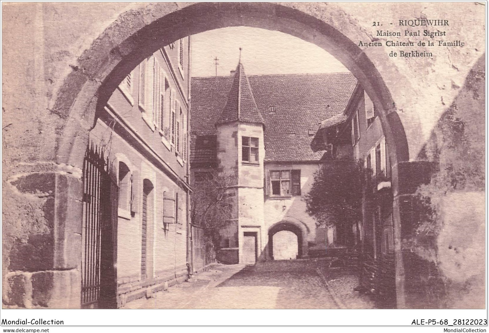 ALE1P5-68-0401 - RIQUEWIHR - Maison Paul Sigrist - Ancien Château De La Famille De Berkheim - Riquewihr