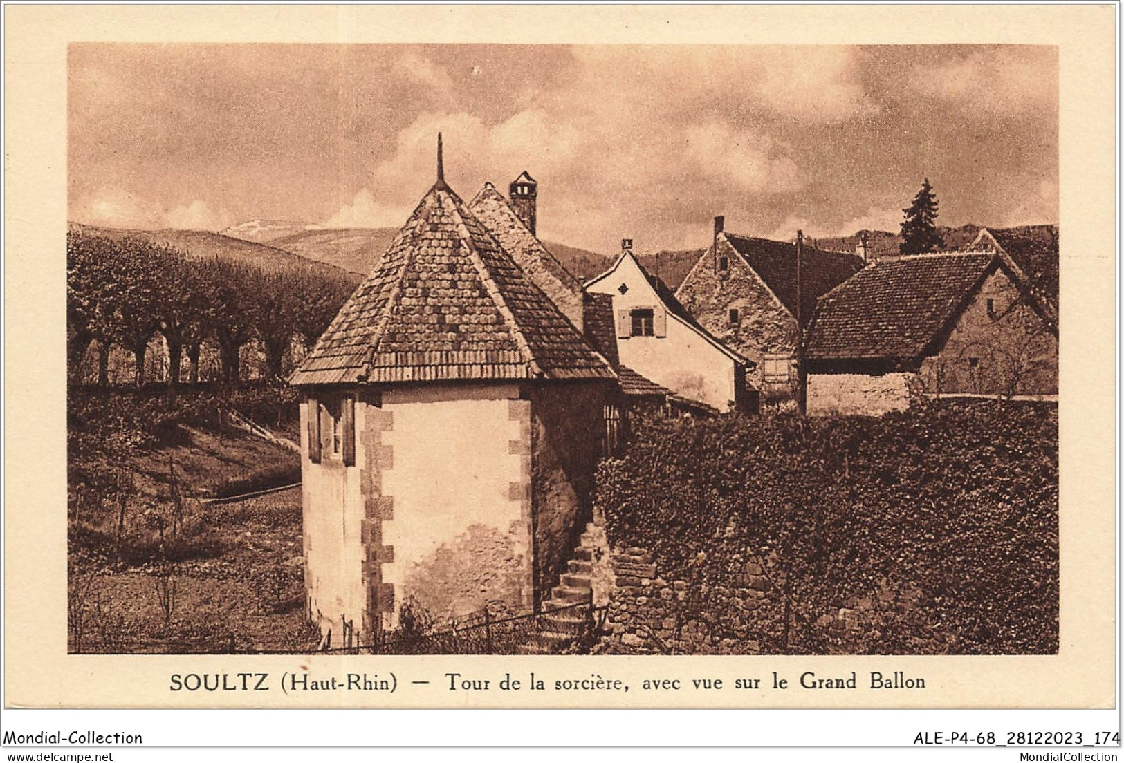 ALE1P4-68-0388 - SOULTZ - Haut-rhin - Tour De La Sorcière - Avec Vue Sur Le Grand Ballon - Soultz
