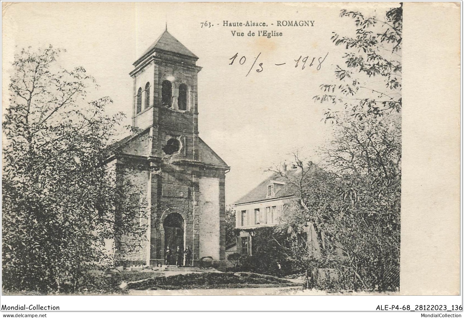 ALE1P4-68-0369 - Haute-alsace - ROMAGNY - Vue De L'église - Altkirch