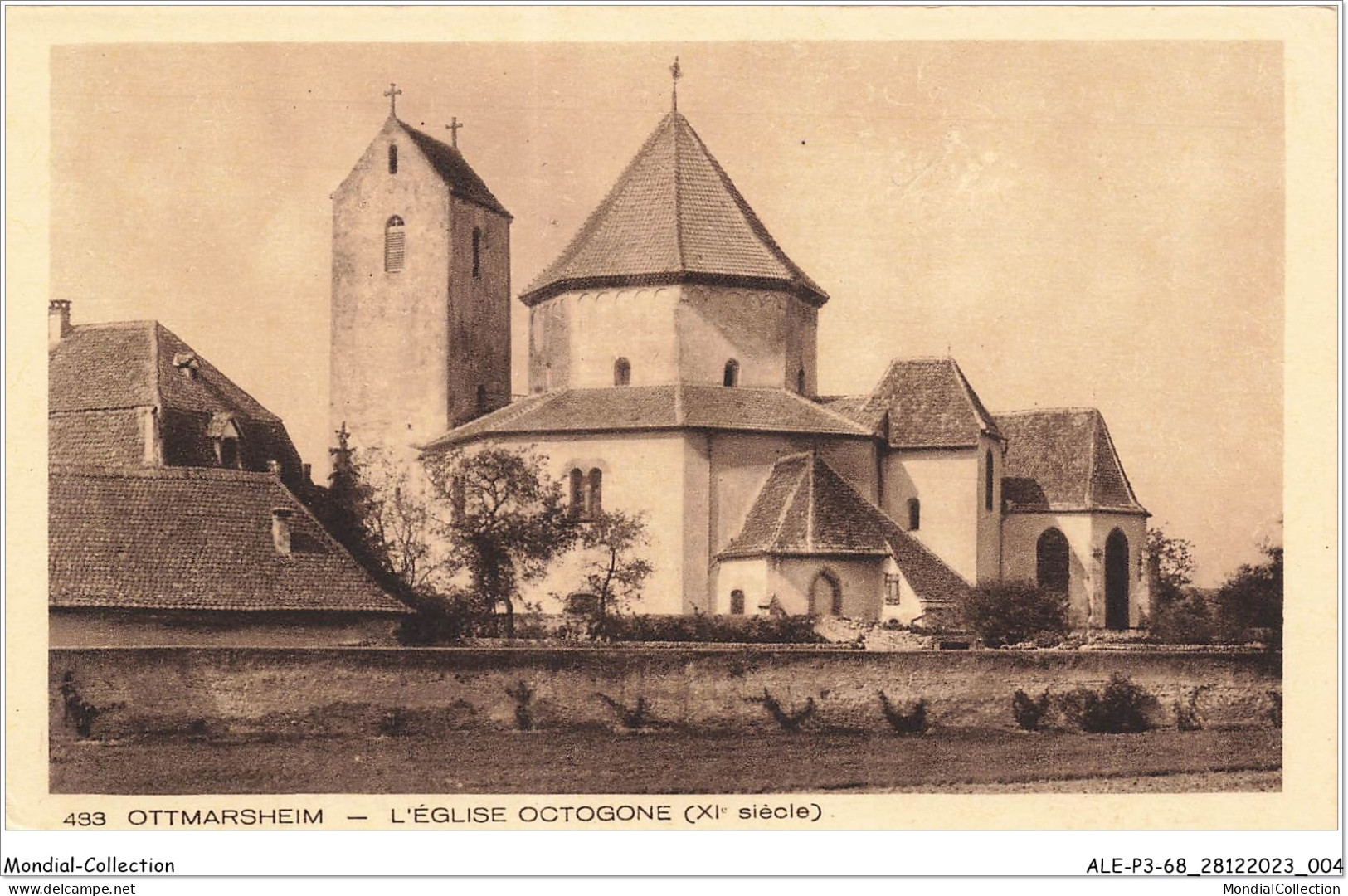 ALE1P3-68-0203 - OTTMARSHEIM - L'église Octogone - XI Siècle - Ottmarsheim