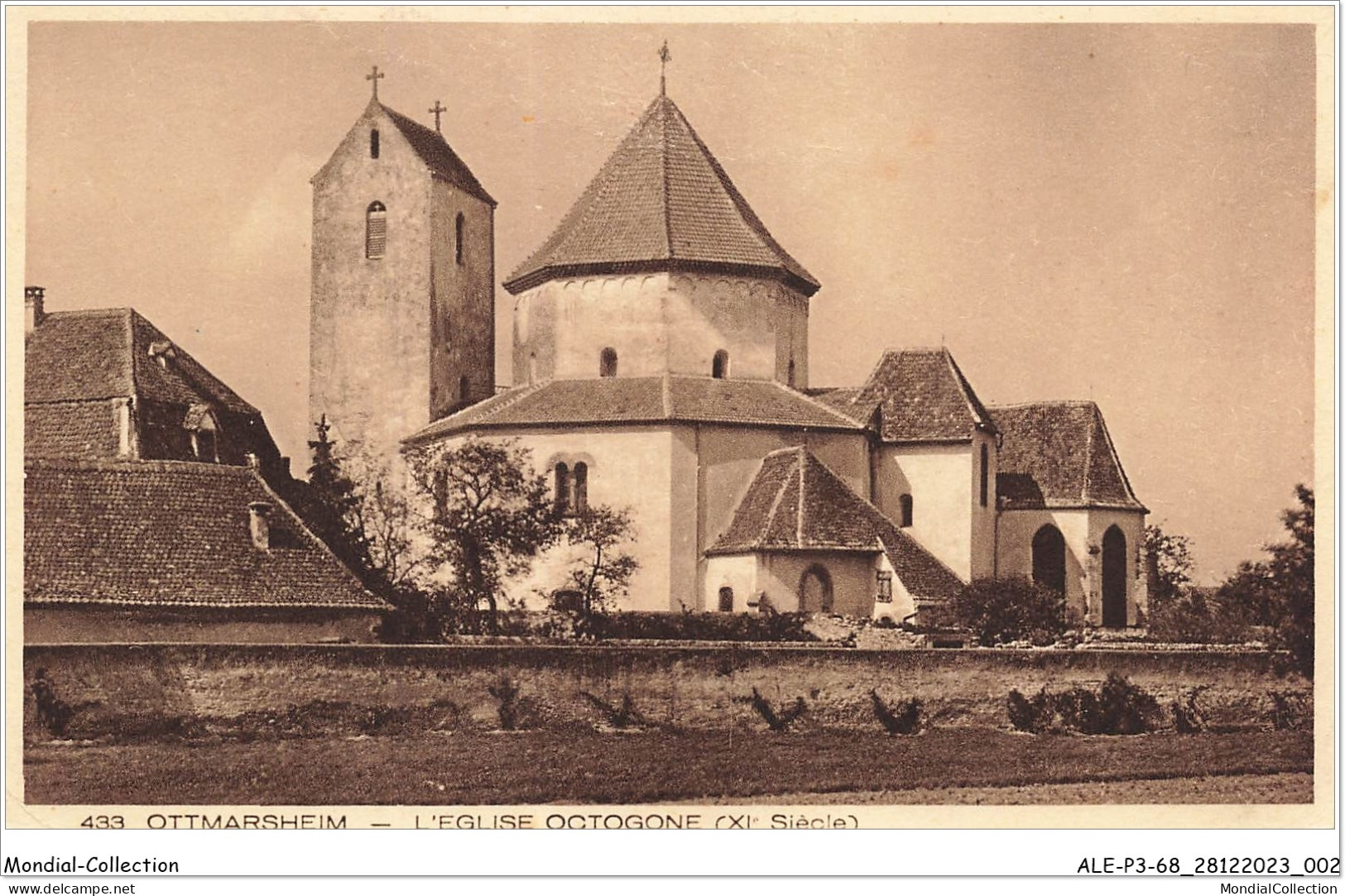 ALE1P3-68-0202 - OTTMARSHEIM - L'église Octogone - XI Siècle - Ottmarsheim