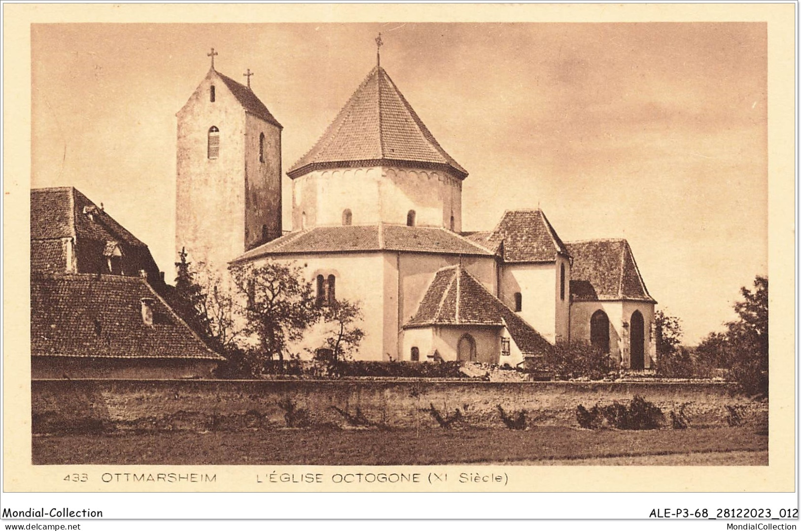 ALE1P3-68-0207 - OTTMARSHEIM - L'église Octogone - XI Siècle - Ottmarsheim