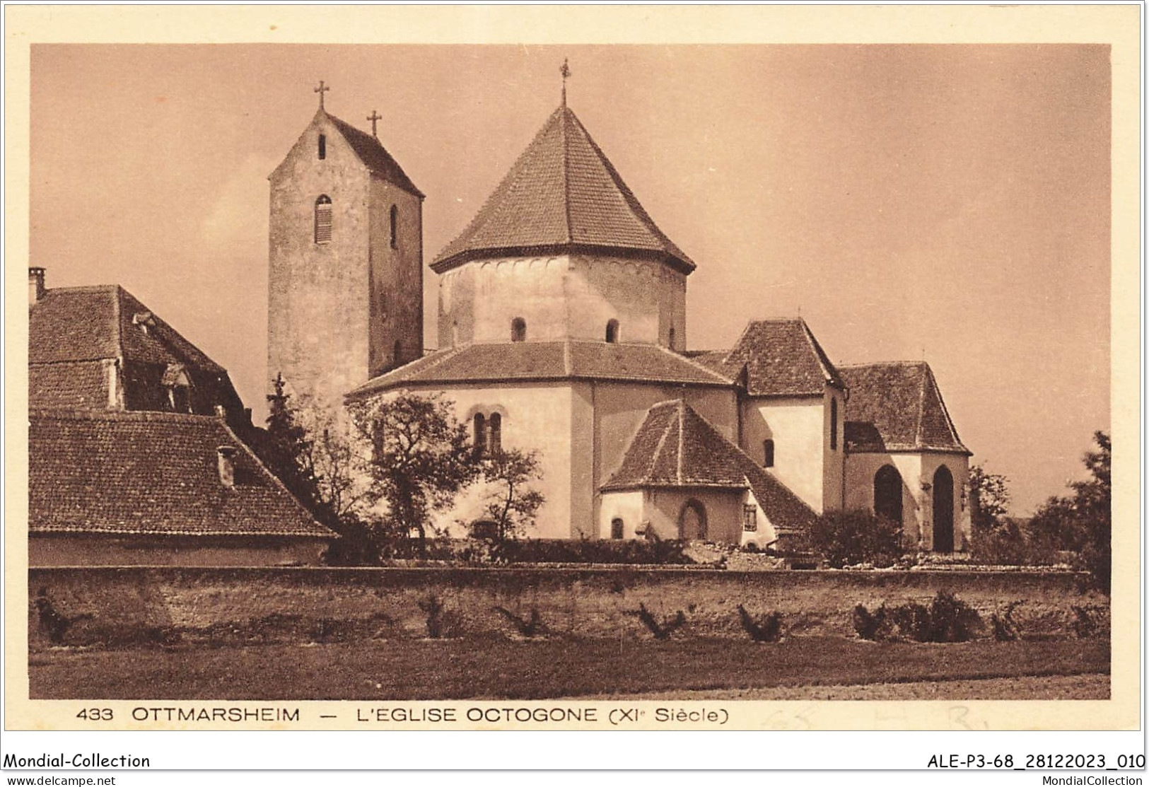 ALE1P3-68-0206 - OTTMARSHEIM - L'église Octogone - XI Siècle - Ottmarsheim
