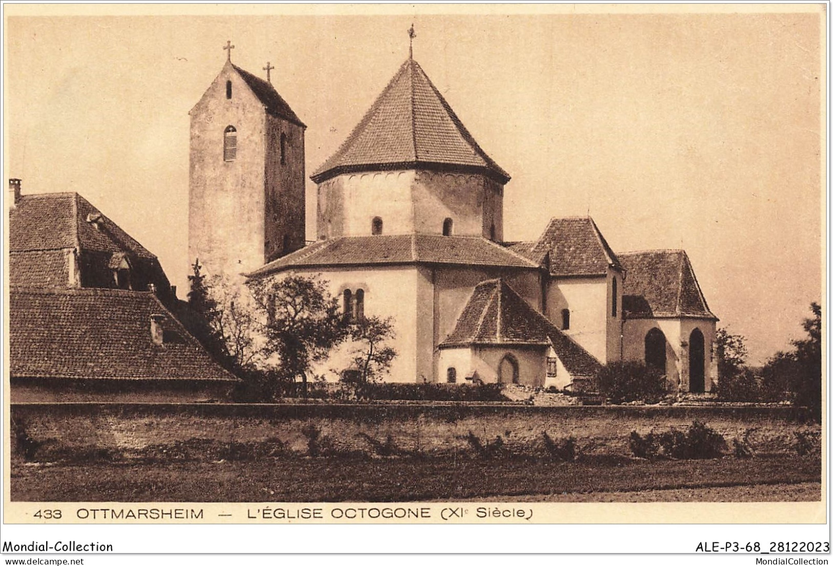 ALE1P3-68-0201 - OTTMARSHEIM - L'église Octogone - XI Siècle - Ottmarsheim