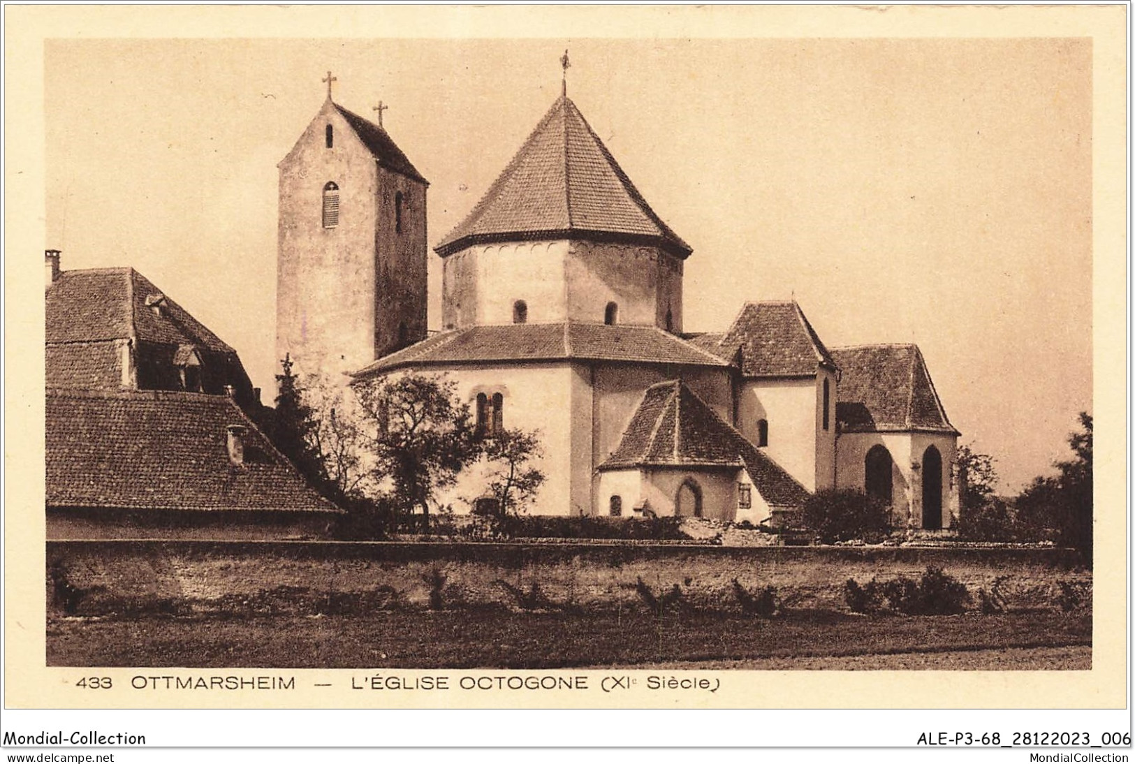 ALE1P3-68-0204 - OTTMARSHEIM - L'église Octogone - XI Siècle - Ottmarsheim