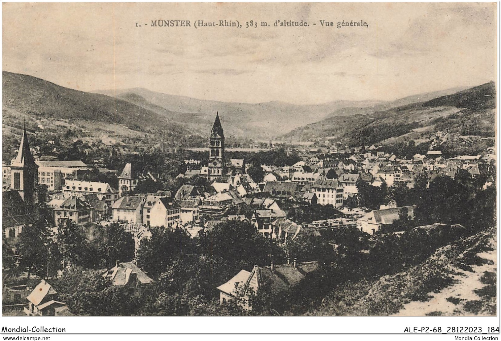 ALE1P2-68-0193 - MUNSTER - Haut-rhin - 383 M D'altitude - Vue Générale - Munster