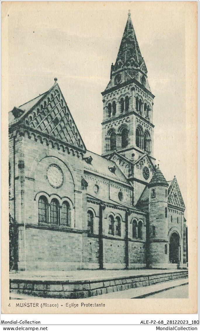 ALE1P2-68-0191 - MUNSTER - Alsace - église Protectante - Munster