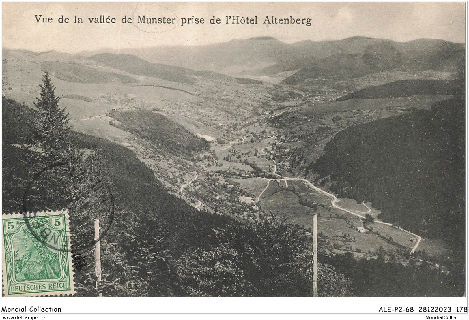 ALE1P2-68-0190 - Vue De La Vallée De - MUNSTER - Prise De L'hôtel Altenberg - Munster