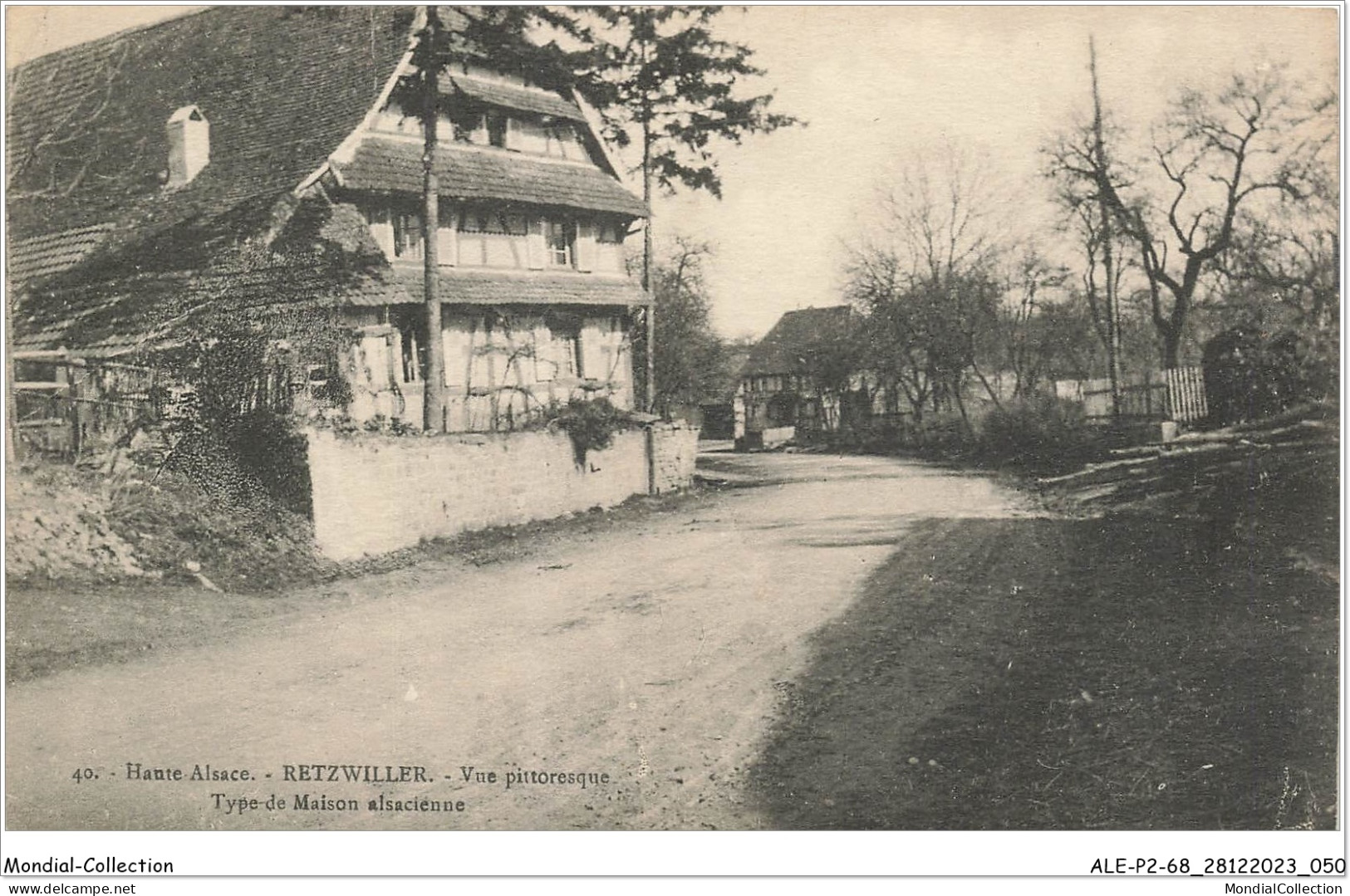 ALE1P2-68-0126 - Haute-alsace - RETZWILLER - Vue Pittoresque - Type De Maison Alsacienne - Altkirch