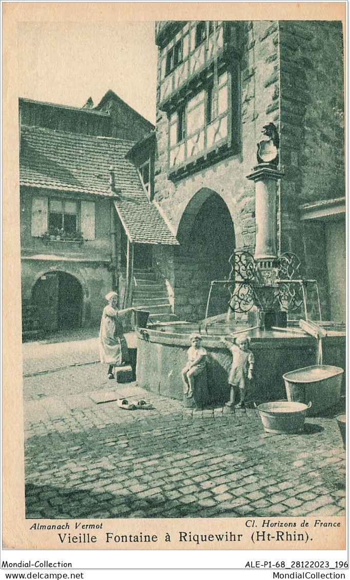 ALE1P1-68-0099 - Vieille Fontaine à - RIQUEWIHR  - Riquewihr