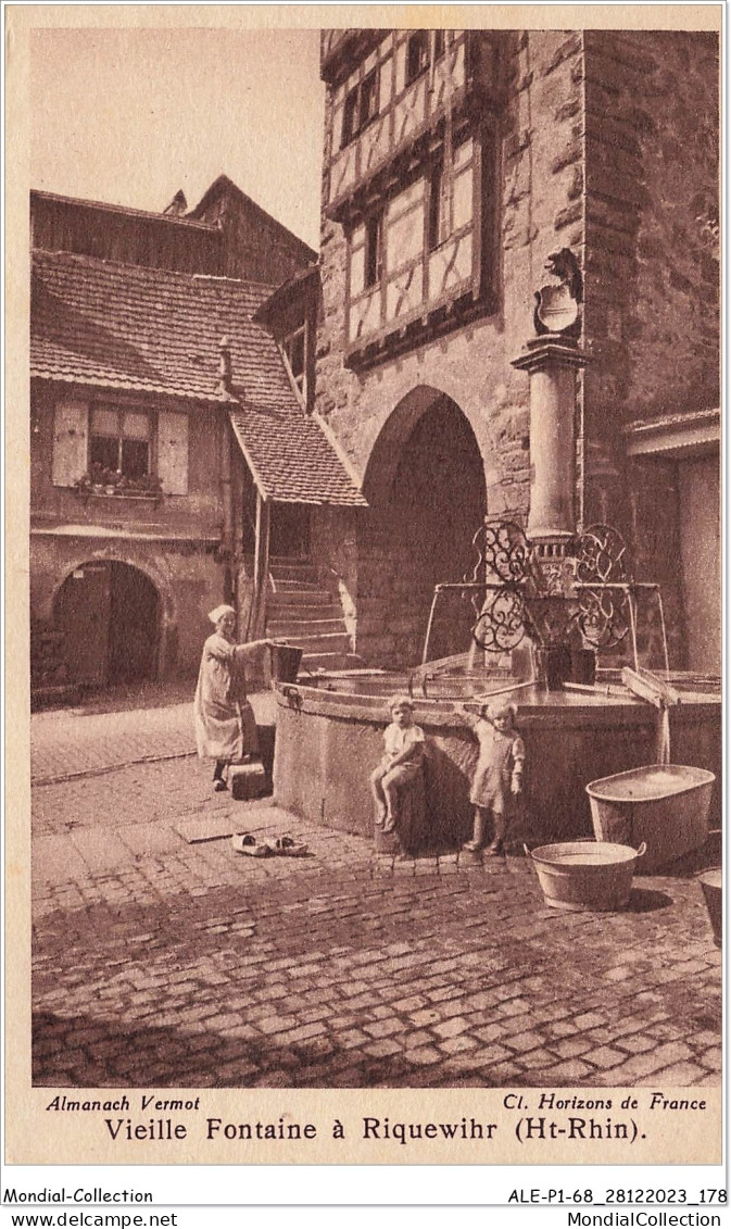 ALE1P1-68-0090 - Vieille Fontaine à - RIQUEWIHR  - Riquewihr