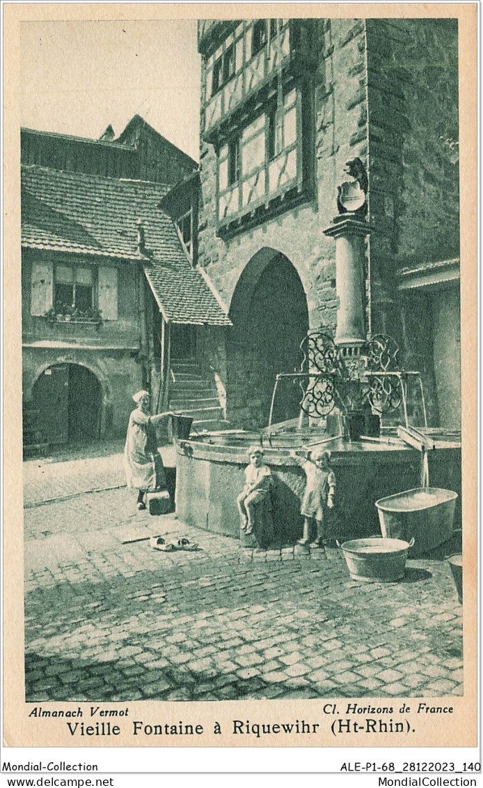 ALE1P1-68-0071 - Vieille Fontaine à - RIQUEWIHR  - Riquewihr