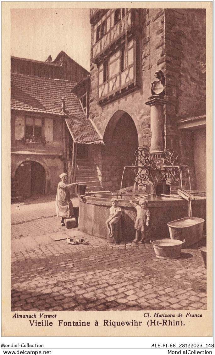 ALE1P1-68-0075 - Vieille Fontaine à - RIQUEWIHR  - Riquewihr