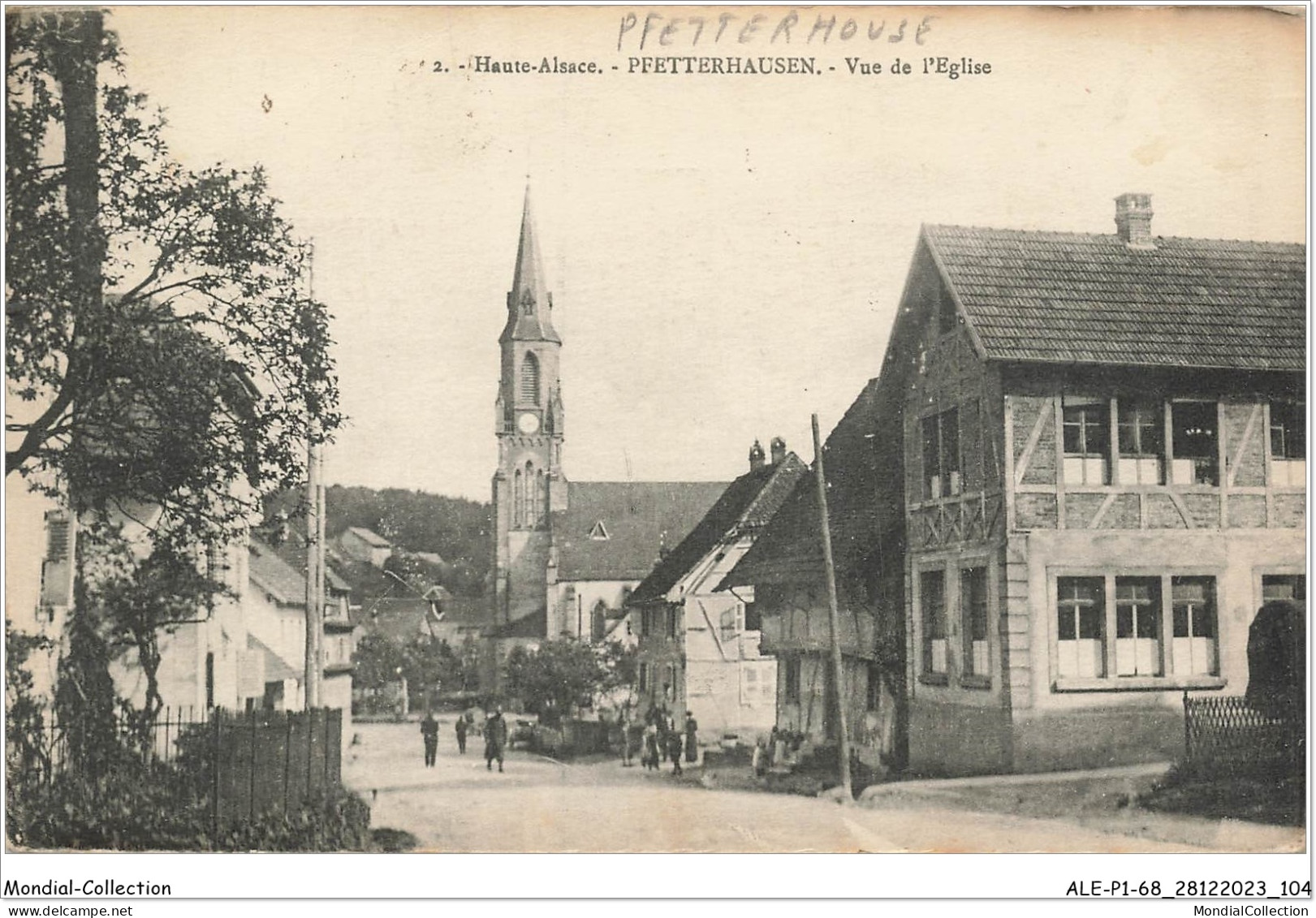 ALE1P1-68-0053 - Haute-alsace - PFETTERHAUSEN - Vue De L'église - Altkirch