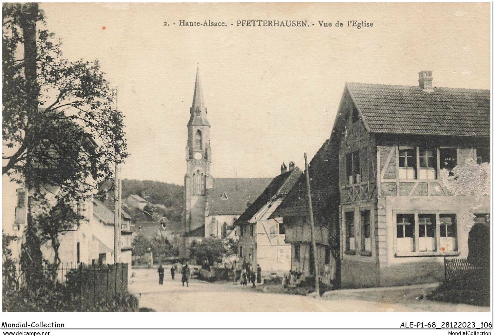 ALE1P1-68-0054 - Haute-alsace - PFETTERHAUSEN - Vue De L'église - Altkirch