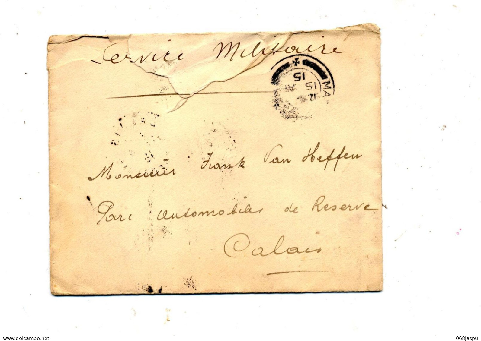 Lettre Poste Militaire 1915 - Postmark Collection