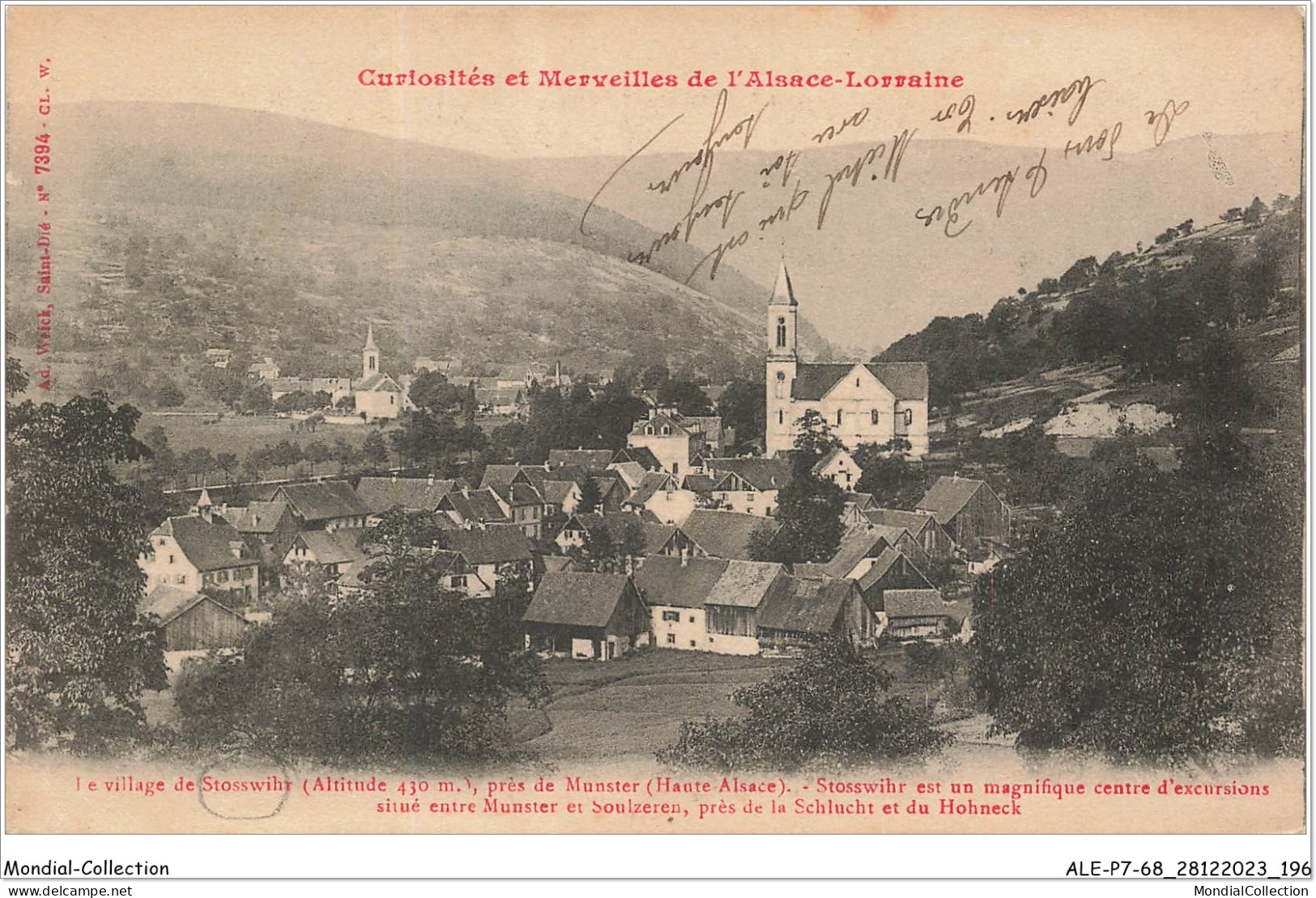 ALE2P7-68-0099 - Curiosités Et Merveilles De L'alsace-lorraine - Le Village De STOSSWIHR - Près De Munster   - Munster