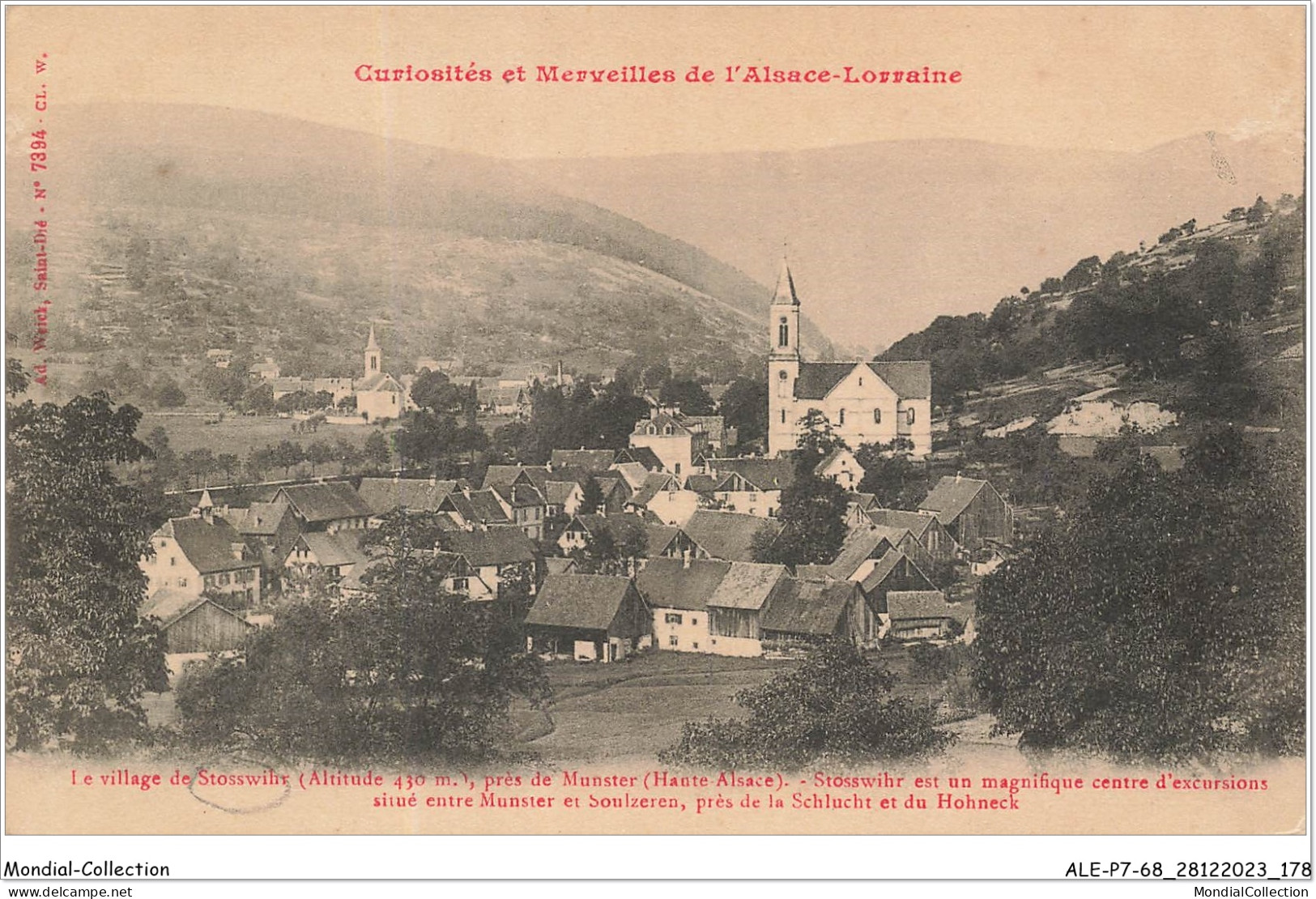 ALE2P7-68-0090 - Curiosité Et Merveilles De L'alsace-lorraine - Le Village De STOSSWIHR - Près De Munster   - Munster