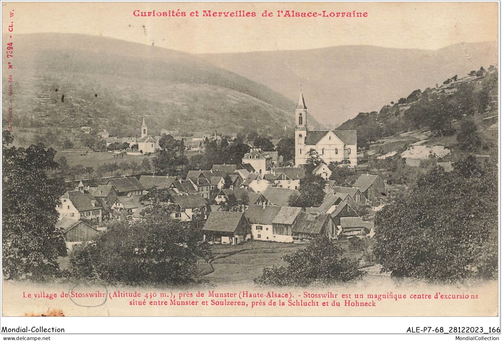 ALE2P7-68-0084 - Curiosité Et Merveilles De L'alsace-loraine - Le Village De STOSSWIHR - Près De Munster   - Munster