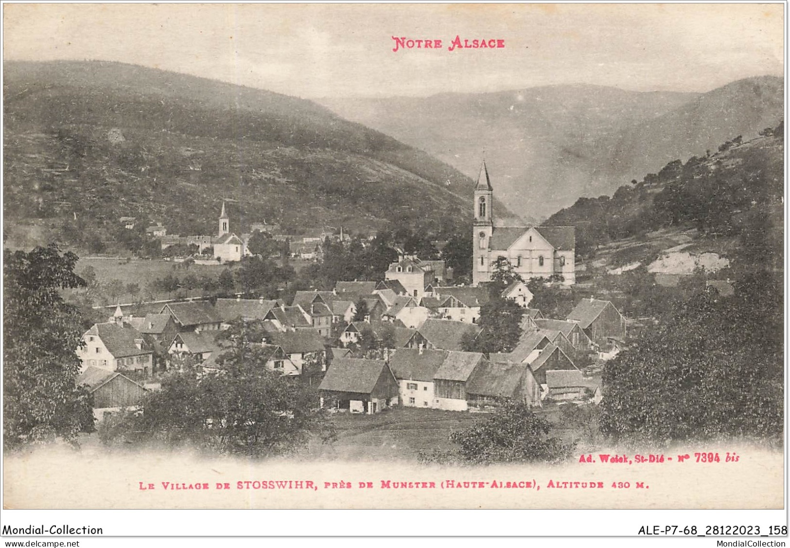 ALE2P7-68-0080 - Notre Alsace - Le Village De STOSSWIHR - Près De Munster - Haute-alsace - Altitude 430 Mètres - Munster