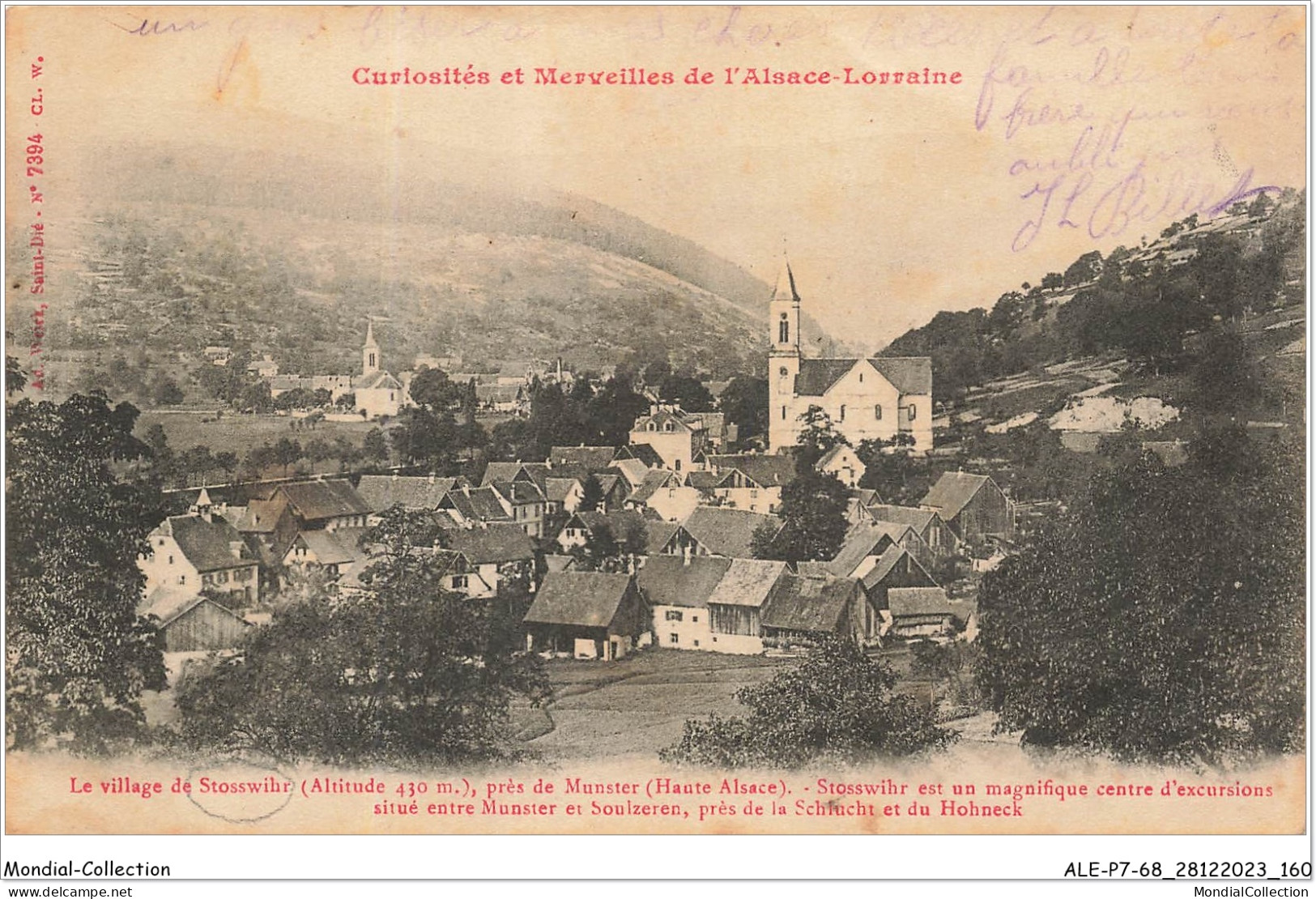 ALE2P7-68-0081 - Curiosités Et Merveilles De L'alsace-lorraine - Le Village De STOSSWIHR - Près De Munster  - Munster