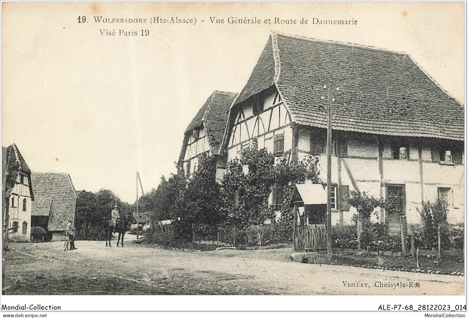 ALE2P7-68-0008 - WOLFERSDORF - Hte Alsace - Vue Générale Et Route De Dannemarie  - Altkirch