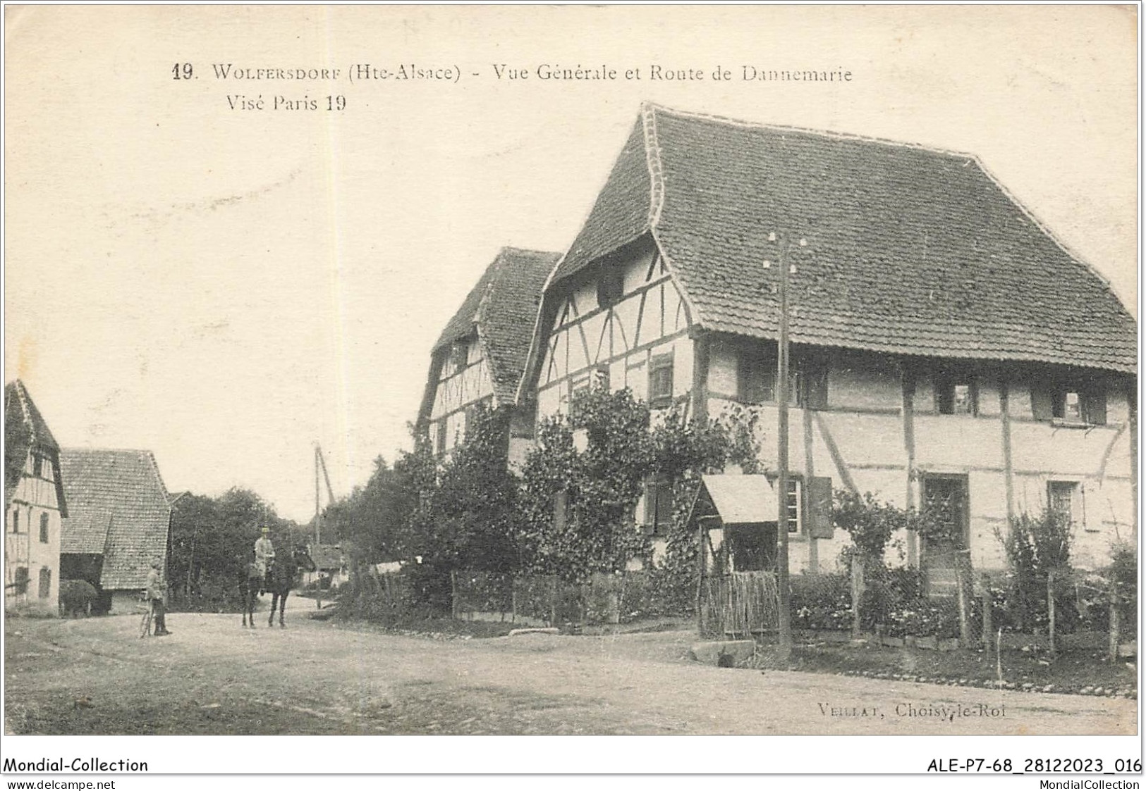 ALE2P7-68-0009 - WOLFERSDORF - Hte Alsace - Vue Générale Et Route De Dannemarie  - Altkirch